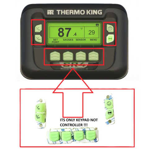 Thermo King TRP Keypad Set for Smart Reefer 4 HMI 845-2449 / 845-2829 – 10 Sets Replacement for Precedent & SLXi