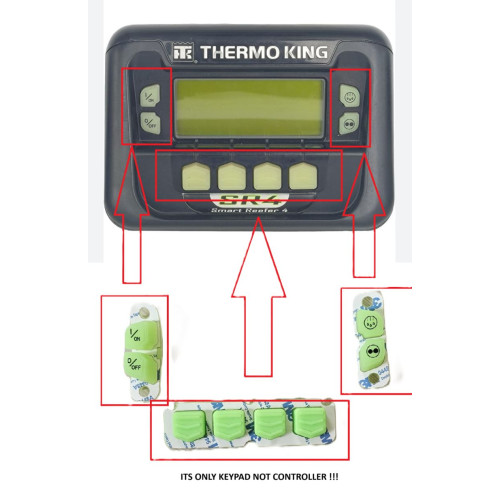 Thermo King TRP Keypad Set for Smart Reefer 4 HMI 845-2449 / 845-2829 – 10 Sets Replacement for Precedent & SLXi